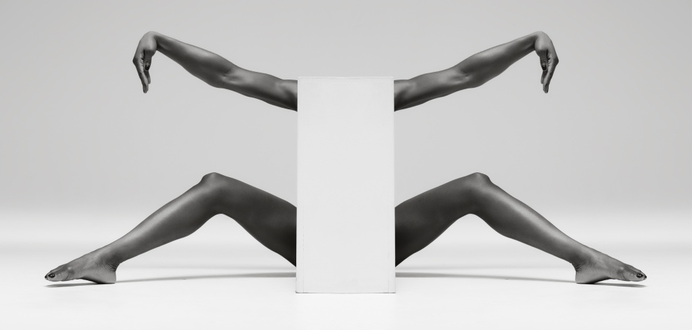 Mirrored Human Forms by Catchlight Studio — canvas wall art