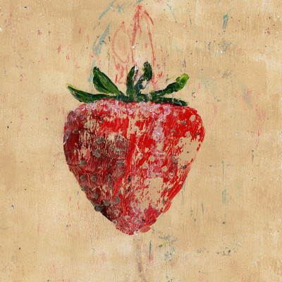 Rustic Painted Strawberry
