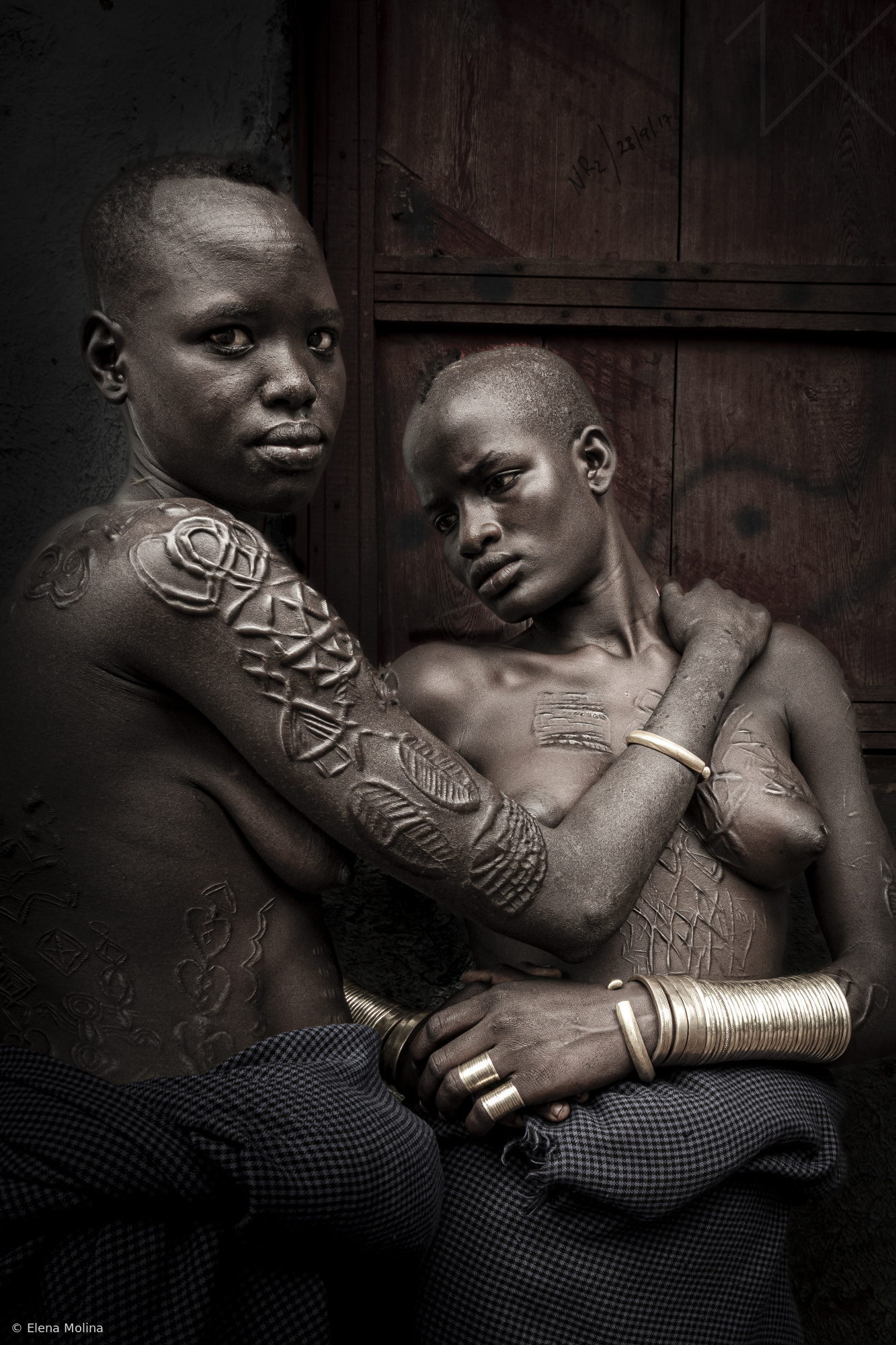Bodi women at Omo Valley