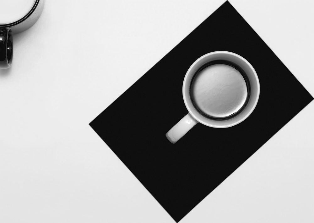 Minimalist Coffee Geometry by Jozef Kiss — canvas wall art