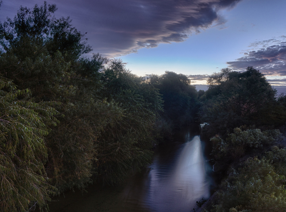 Dusk River Through Trees by GuruShots — canvas wall art