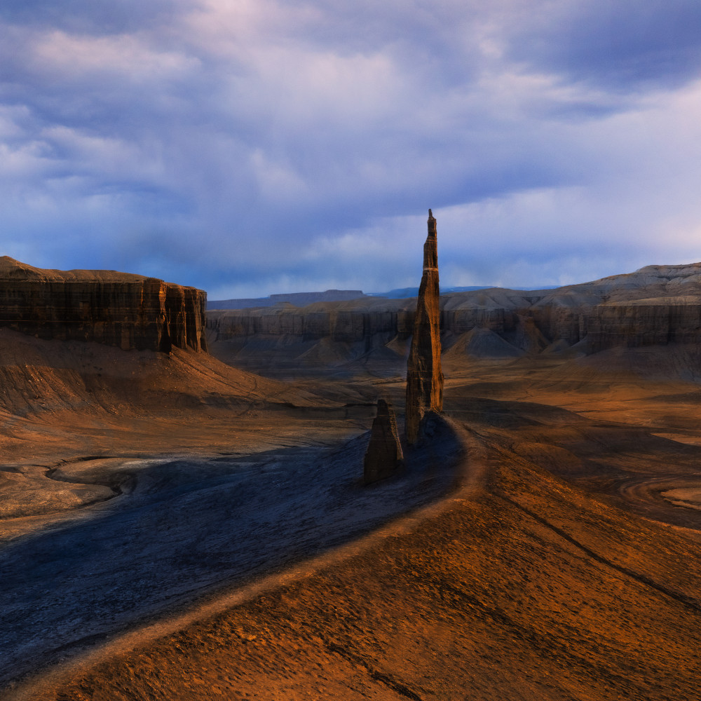 Towering Desert Spire by Leah Xu — canvas wall art