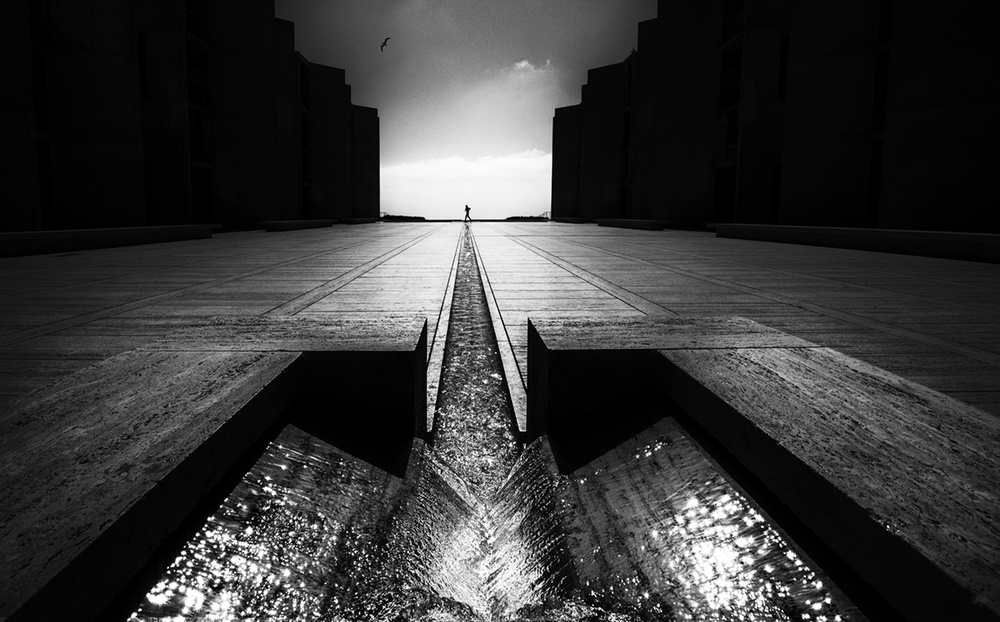 Long Path Solitary Figure by Tina Kim — canvas wall art