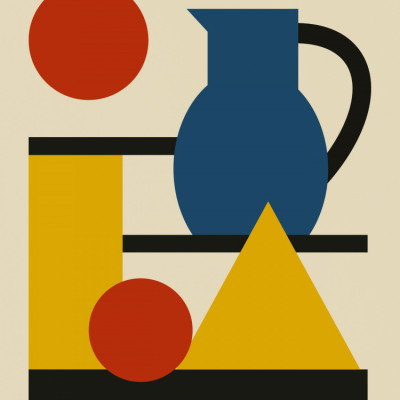 Geometric Shapes and Pitcher