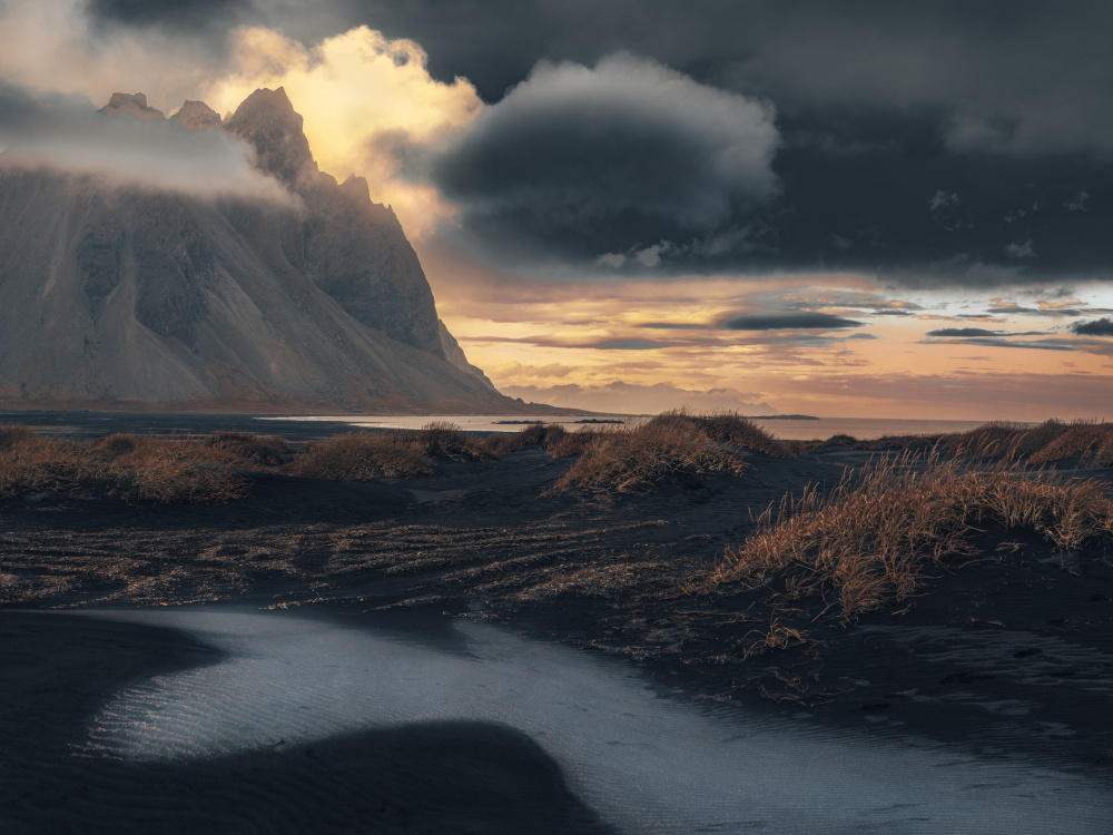 Dramatic Coastal Peaks by Dora Artemiadi — canvas wall art