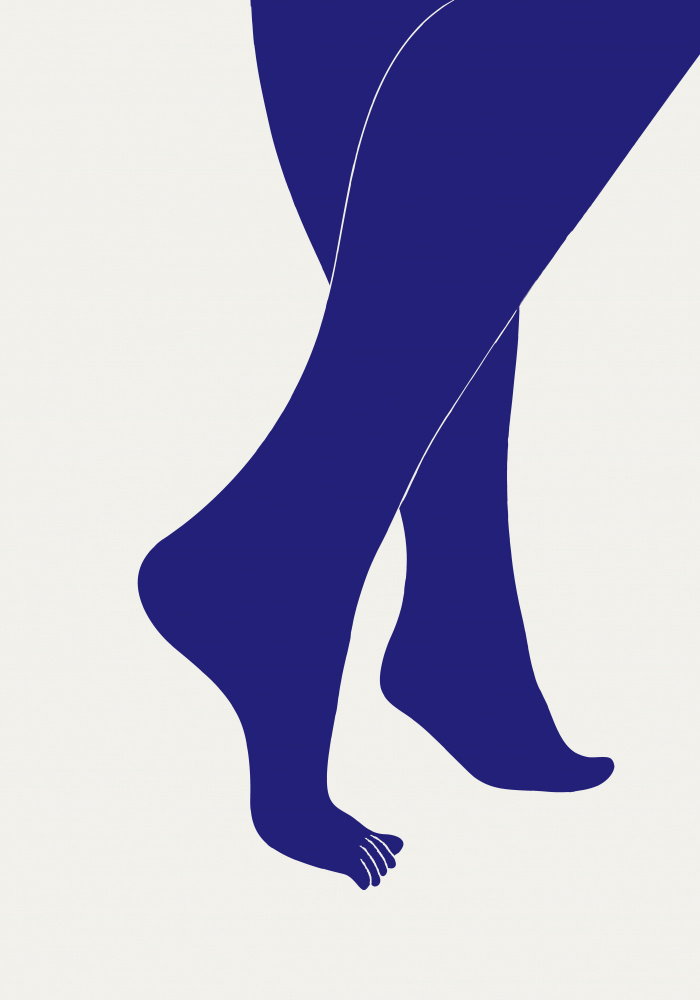 Elegant Blue Legs by Old Artists Studio II — canvas wall art