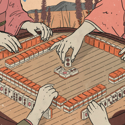 Women Playing Mahjong