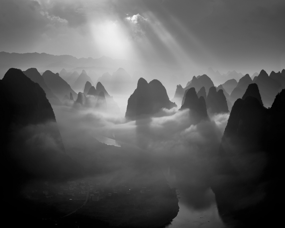 Misty Karst Peaks by Fabrizio Massetti — canvas wall art
