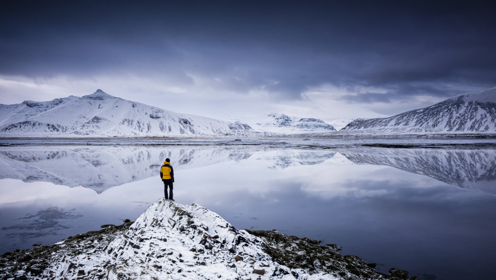 Winter Mountain Solitude by Andrea Auf dem Brinke — canvas wall art