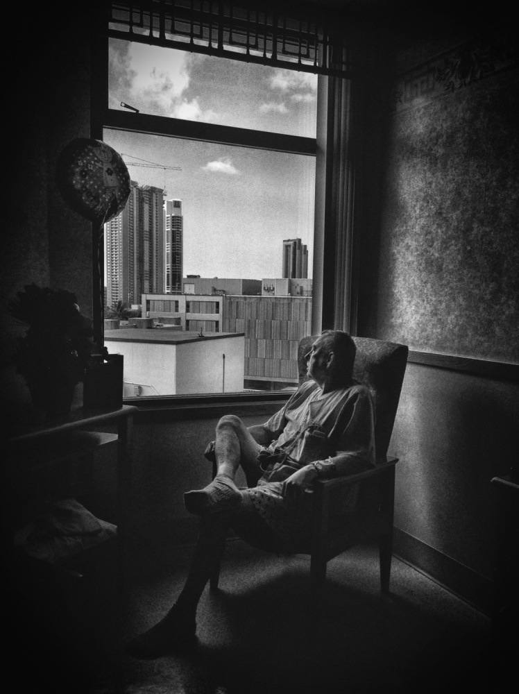 Senior Man Urban View by Mark Yugawa — canvas wall art