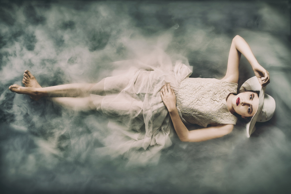 Ethereal Woman With Hat by Petr Kleiner — canvas wall art