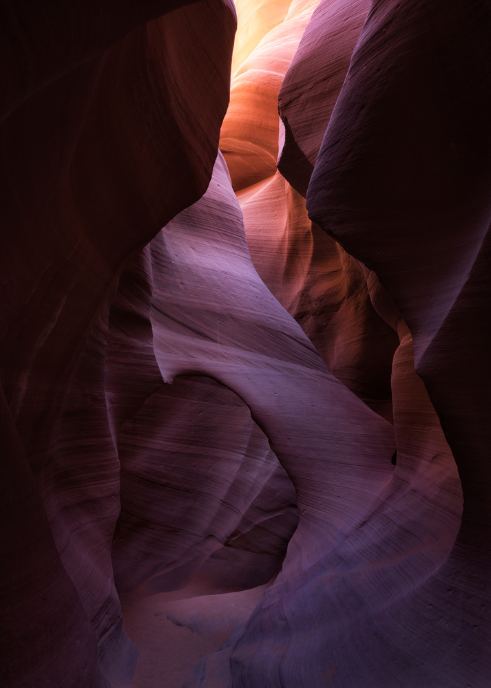 Glowing Slot Canyon by Gerald Macua — canvas wall art