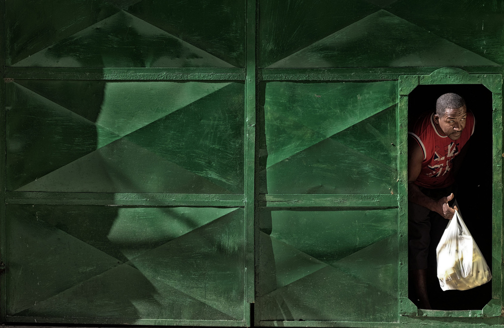 Man From Green Door by ihyabozkurt — canvas wall art