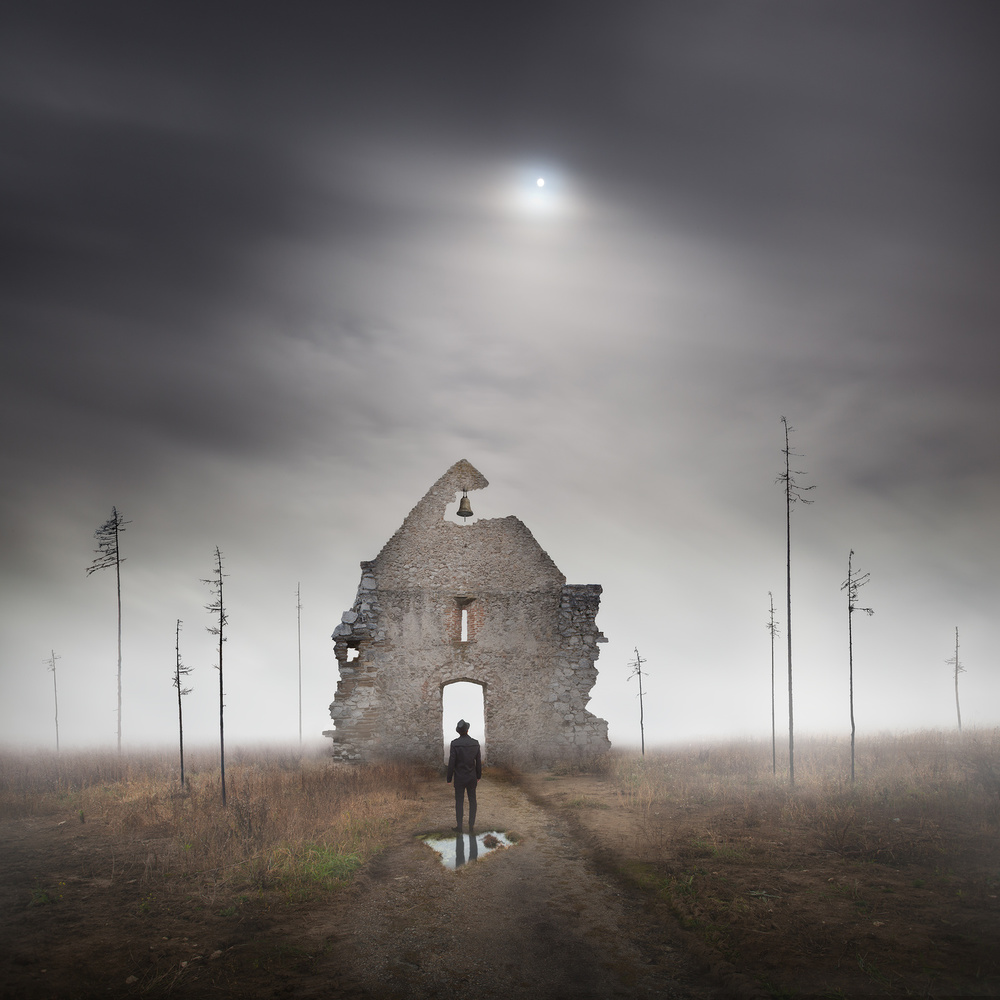 Solitary Path to Ruins by Martin Marcisovsky — canvas wall art