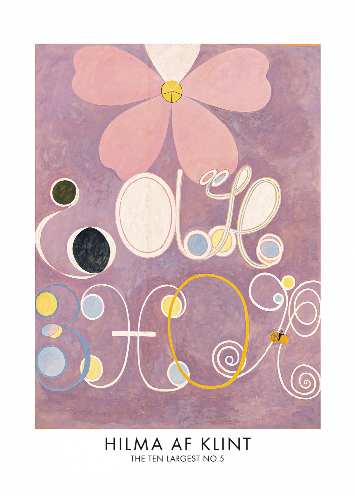 The Ten Largest No.5 Poster by Hilma Af Klint — canvas wall art
