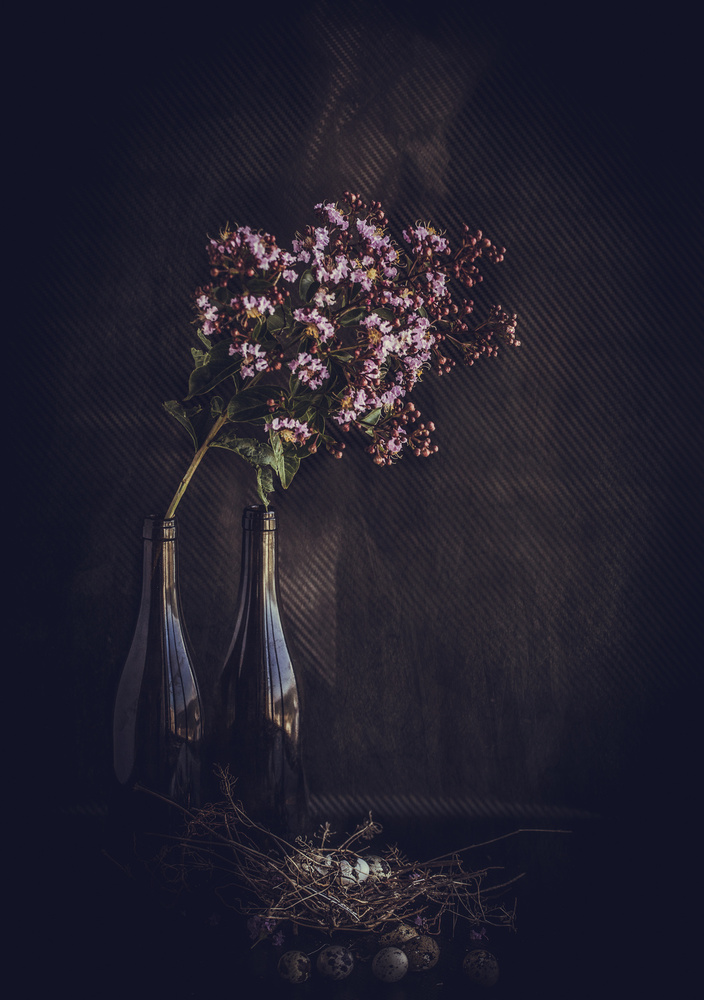 Rustic Floral Still Life by Farid Kazamil — canvas wall art