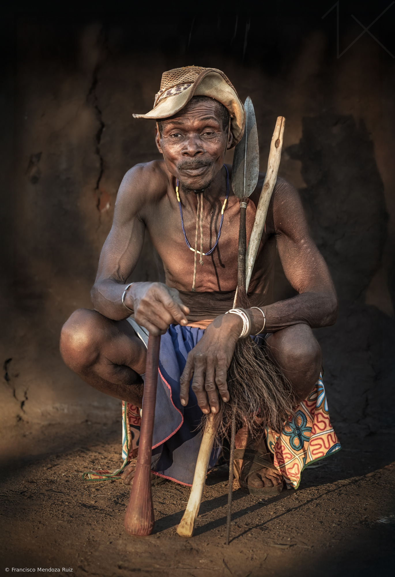 Dimba man portrait, Angola by Francisco Mendoza Ruiz