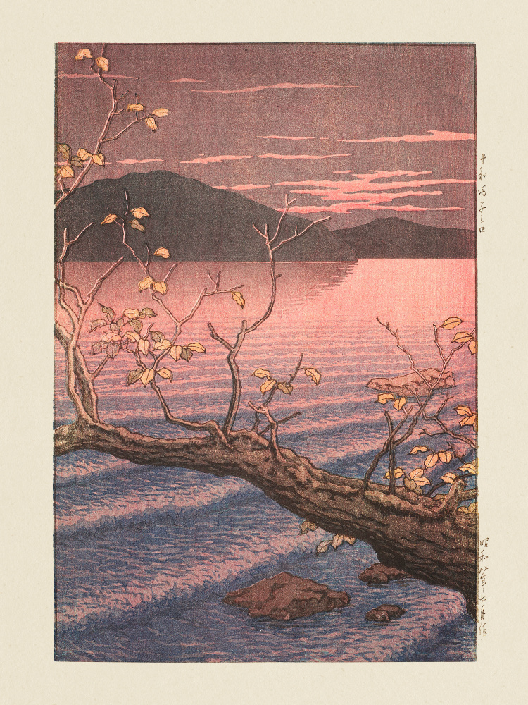 Towadako Noguchi (towada Lake Aomori) (1932) by Kawase Hasui — canvas wall art