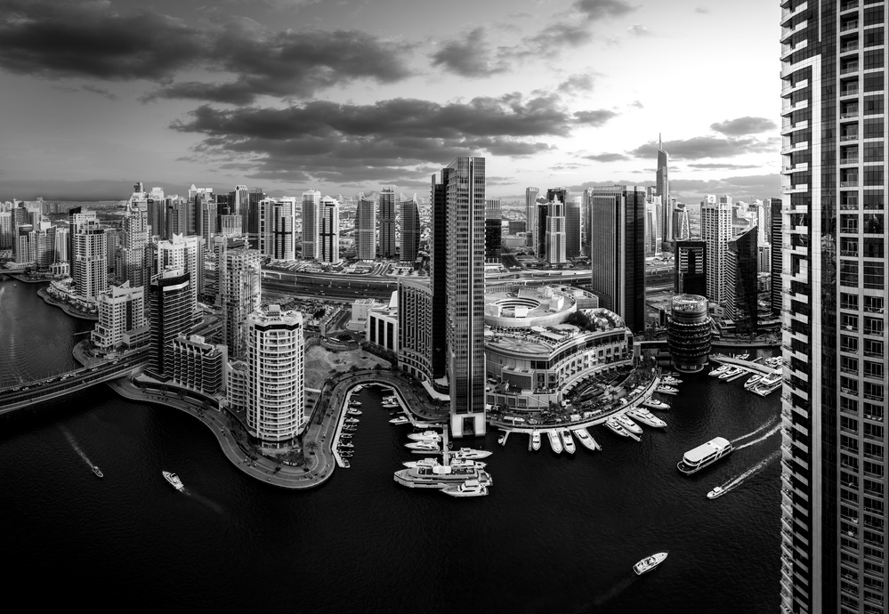 Metropolitan Marina View by Khalid Jamal — canvas wall art
