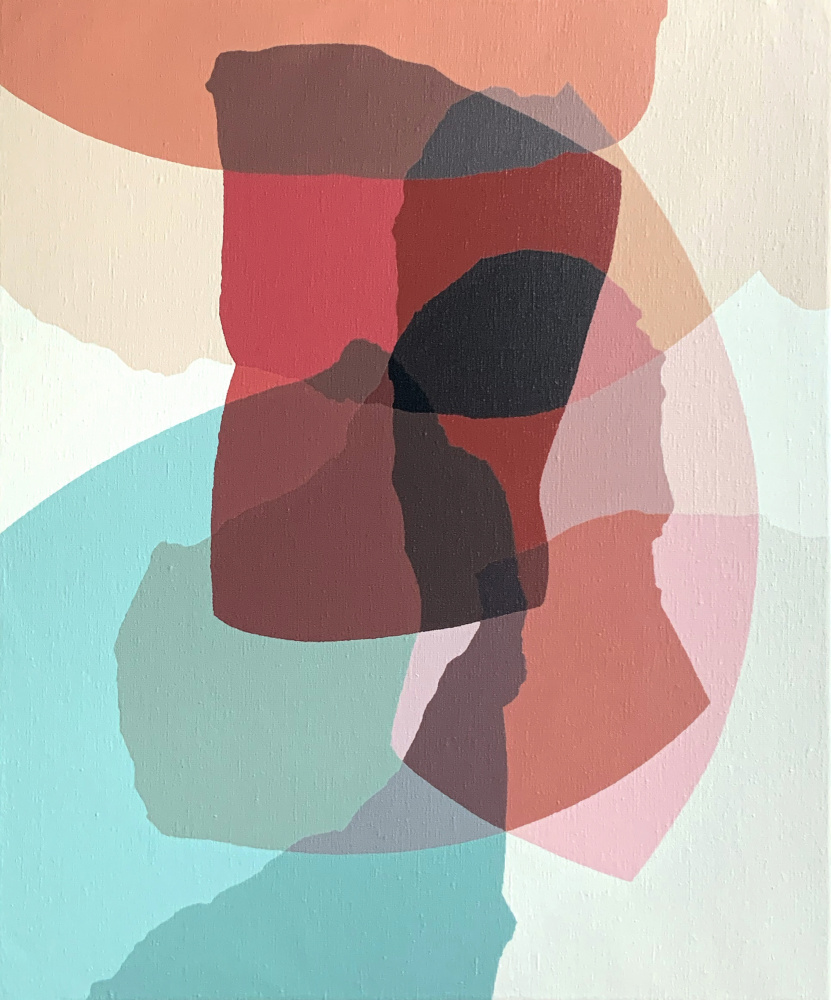 Colorful Abstract Overlaps by Rafa Mateo — canvas wall art