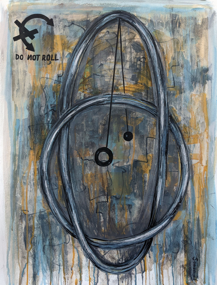 Do Not Roll Abstract by Lena Kolambet — canvas wall art