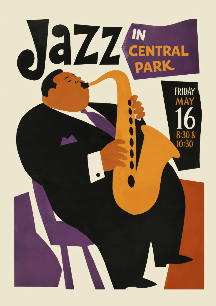 Jazz In Central Park by Patryk Krygowski — canvas wall art