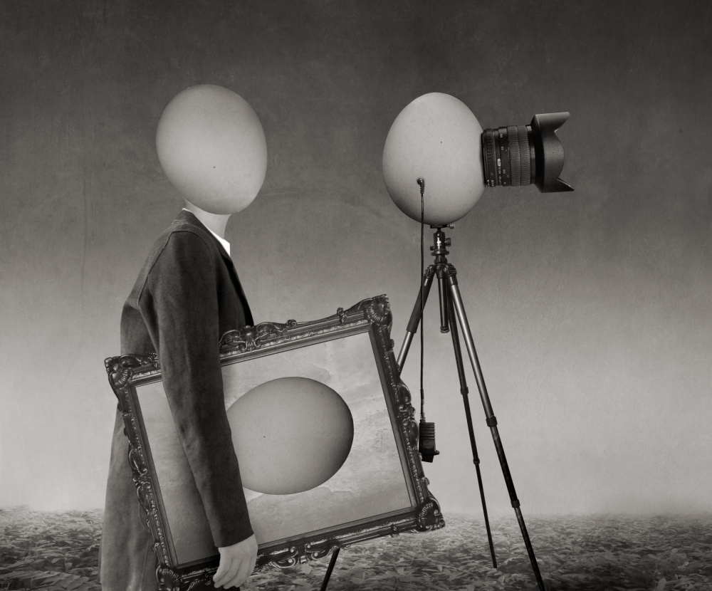 Surreal Egg Photographer by Biao Huang — canvas wall art