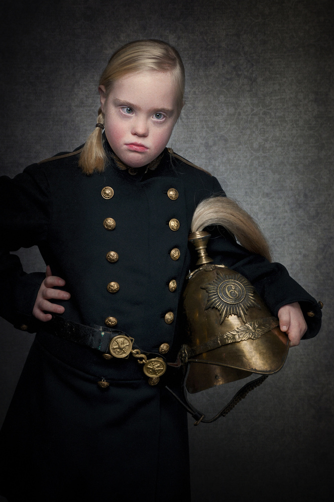 Young Officer Portrait by Monika Vanhercke — canvas wall art
