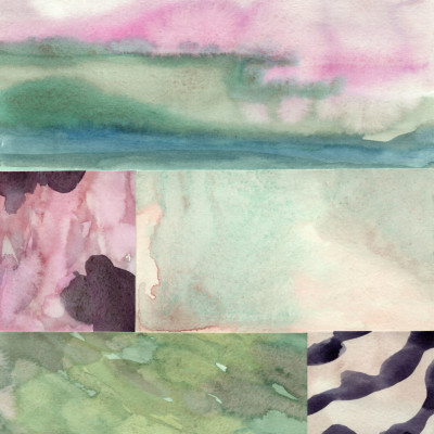 Watercolor abstract composition 10
