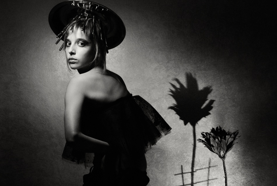 Mysterious Woman Hat by Dimitar Dachev — canvas wall art