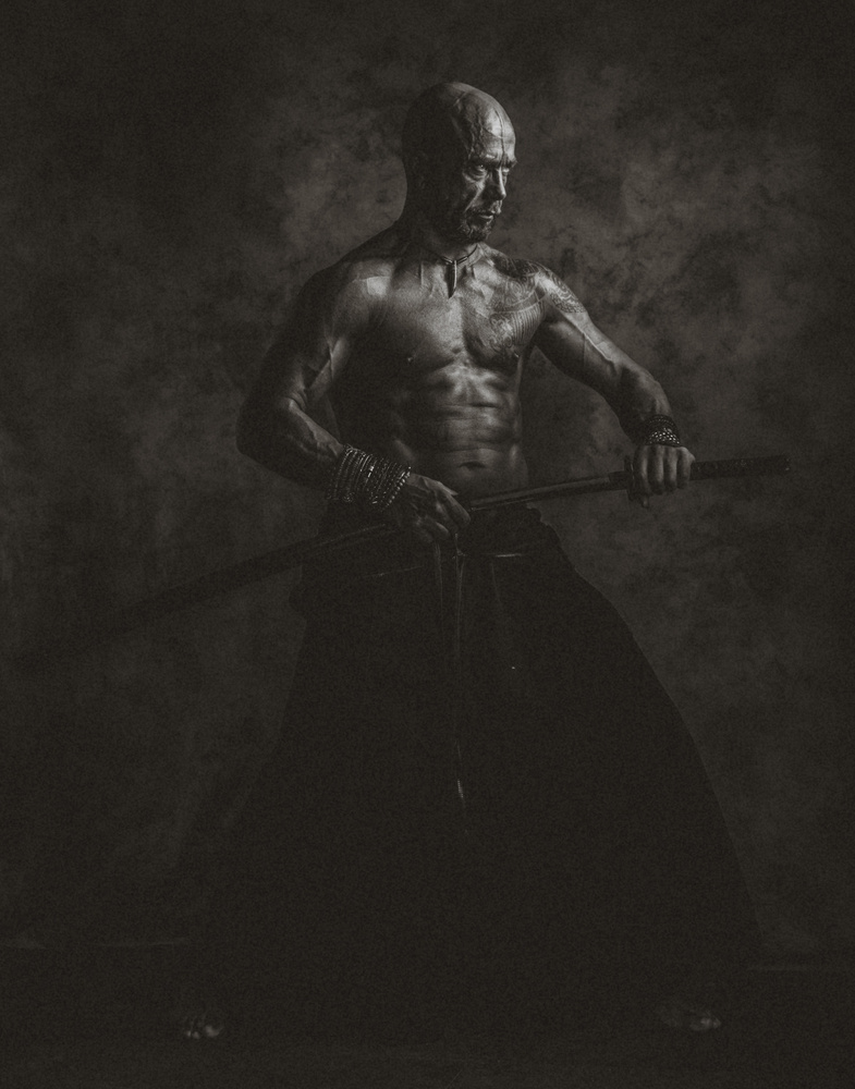Intense Samurai Warrior by gNo — canvas wall art