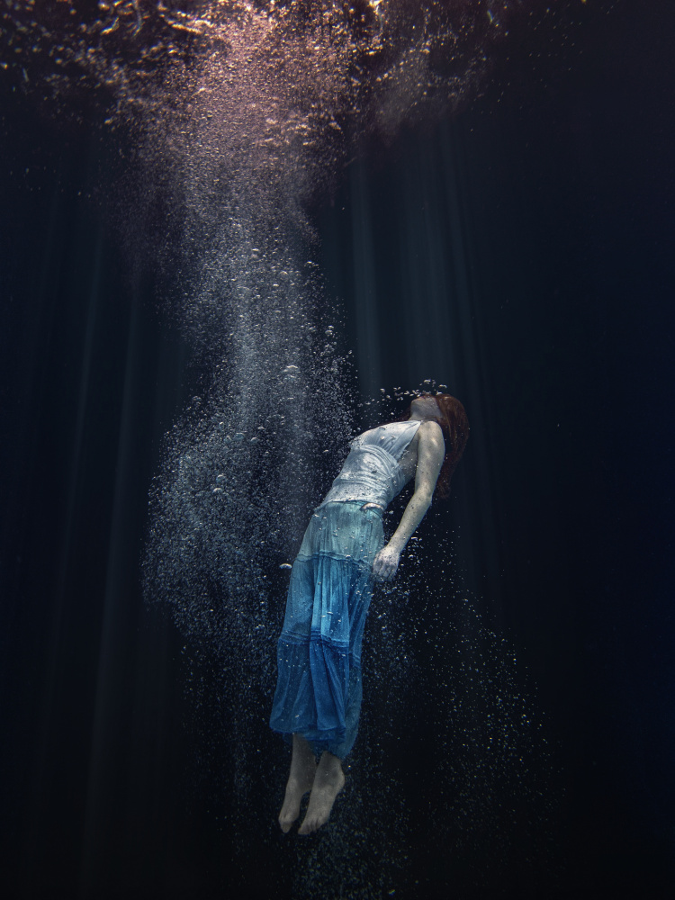 Serene Underwater Grace by Petr Kleiner — canvas wall art