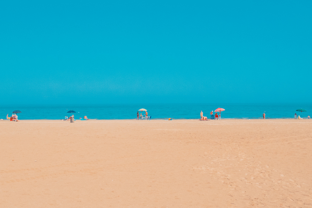 Serene Summer Beach by Roberto Ruoli — canvas wall art