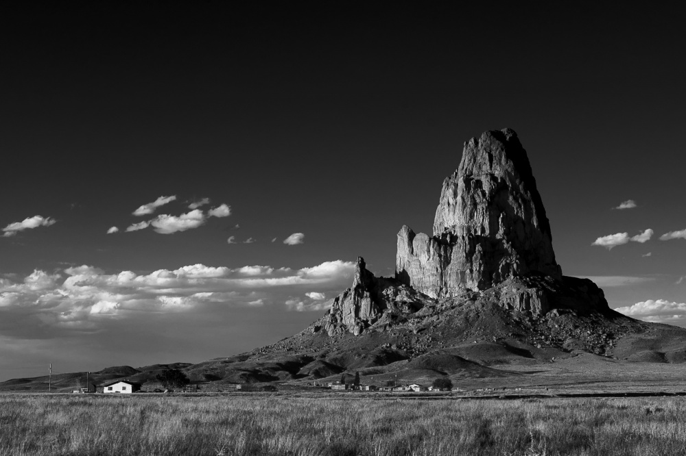 Dramatic Desert Butte by Jay Marik — canvas wall art