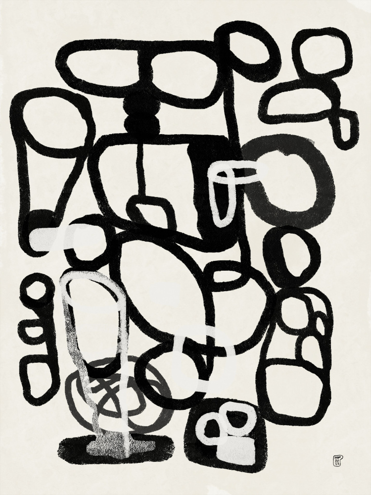 Bold Abstract Shapes by Martino Pietropoli — canvas wall art