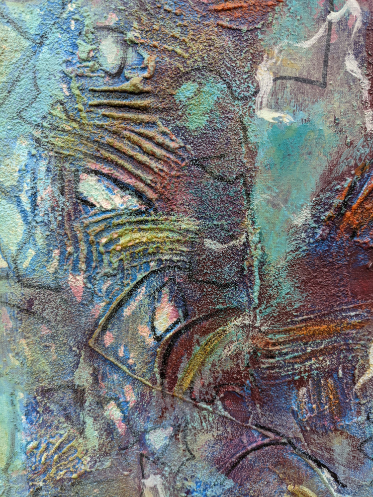 Vibrant Abstract Texture by Lena Kolambet — canvas wall art