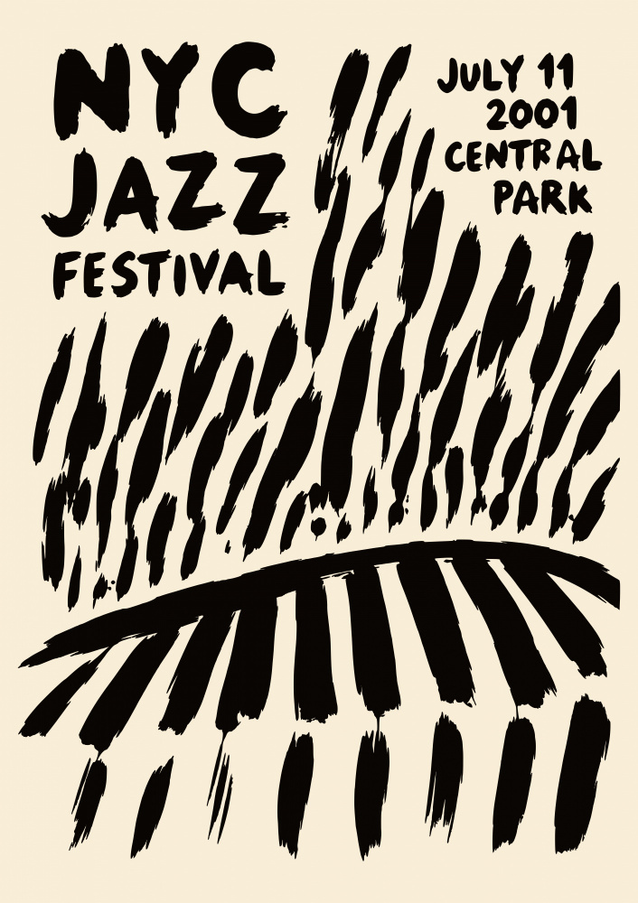 Abstract Jazz Festival by Patryk Krygowski — canvas wall art