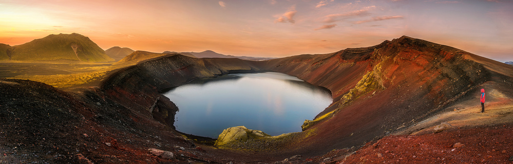 Colorful Volcanic Sunset by Álvaro Pérez &amp Jose M. Pérez. Brothers — canvas wall art
