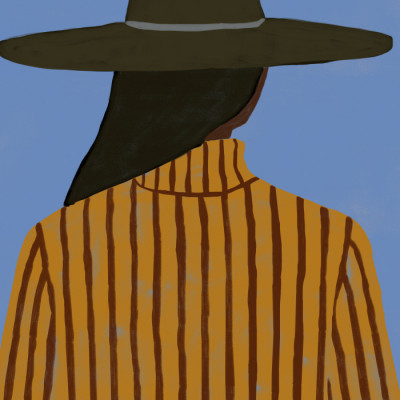 Modern Woman with Hat