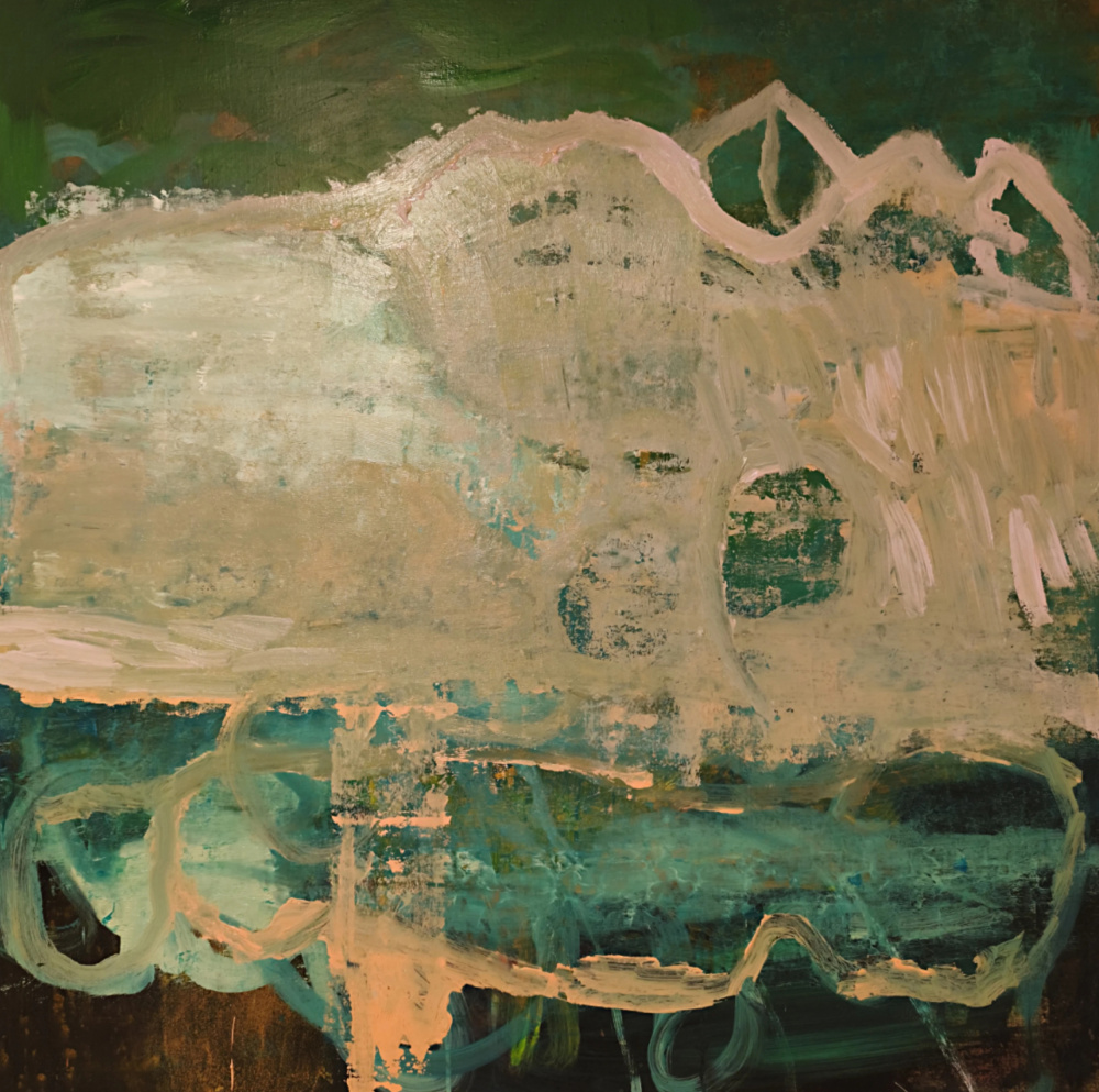 Ethereal Green Flow by Joackim Schou Dahle — canvas wall art