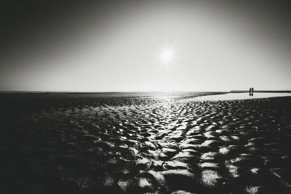 Low Tide Beach Walk by iso66 — canvas wall art