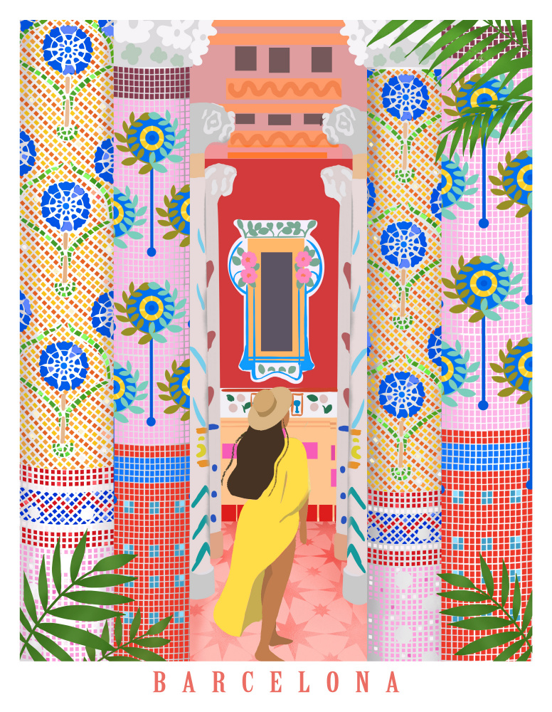 Barcelona Architecture by Petra Lizde — canvas wall art