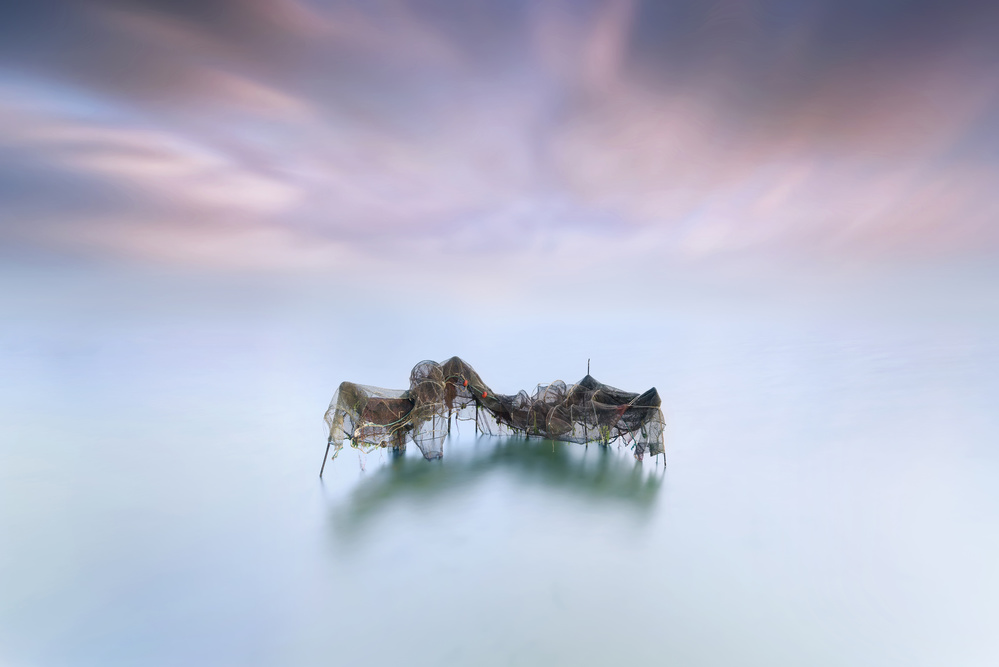 Tranquil Water Traps by Joaquin Guerola — canvas wall art