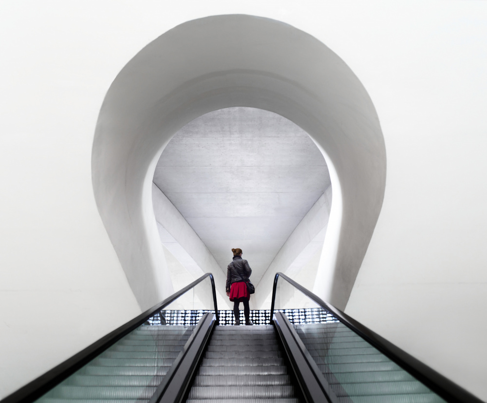 Upward Architectural Ascent by Karin Kilb — canvas wall art