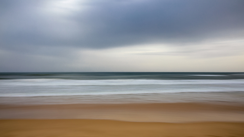 Blurred Coastal Horizon by Benjamine Hullot Scalvenzi — canvas wall art
