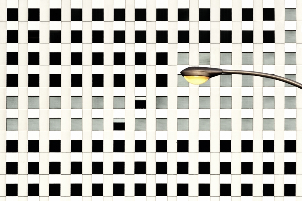 Geometric Street Light by Akira TAKAUE — canvas wall art