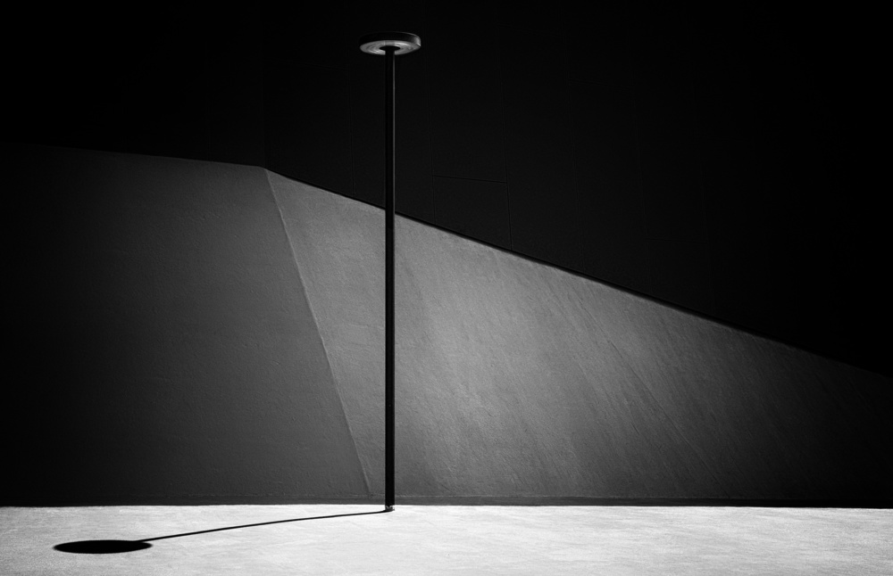 Geometric Light Pole by Samanta Krivec — canvas wall art