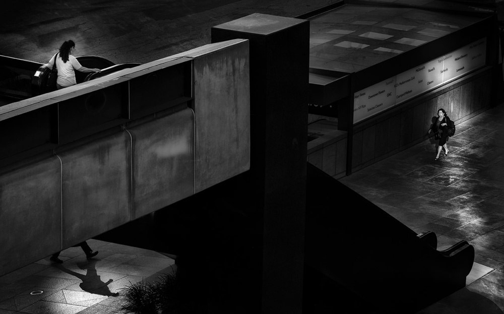 Urban Light and Shadow by Tina Kim — canvas wall art