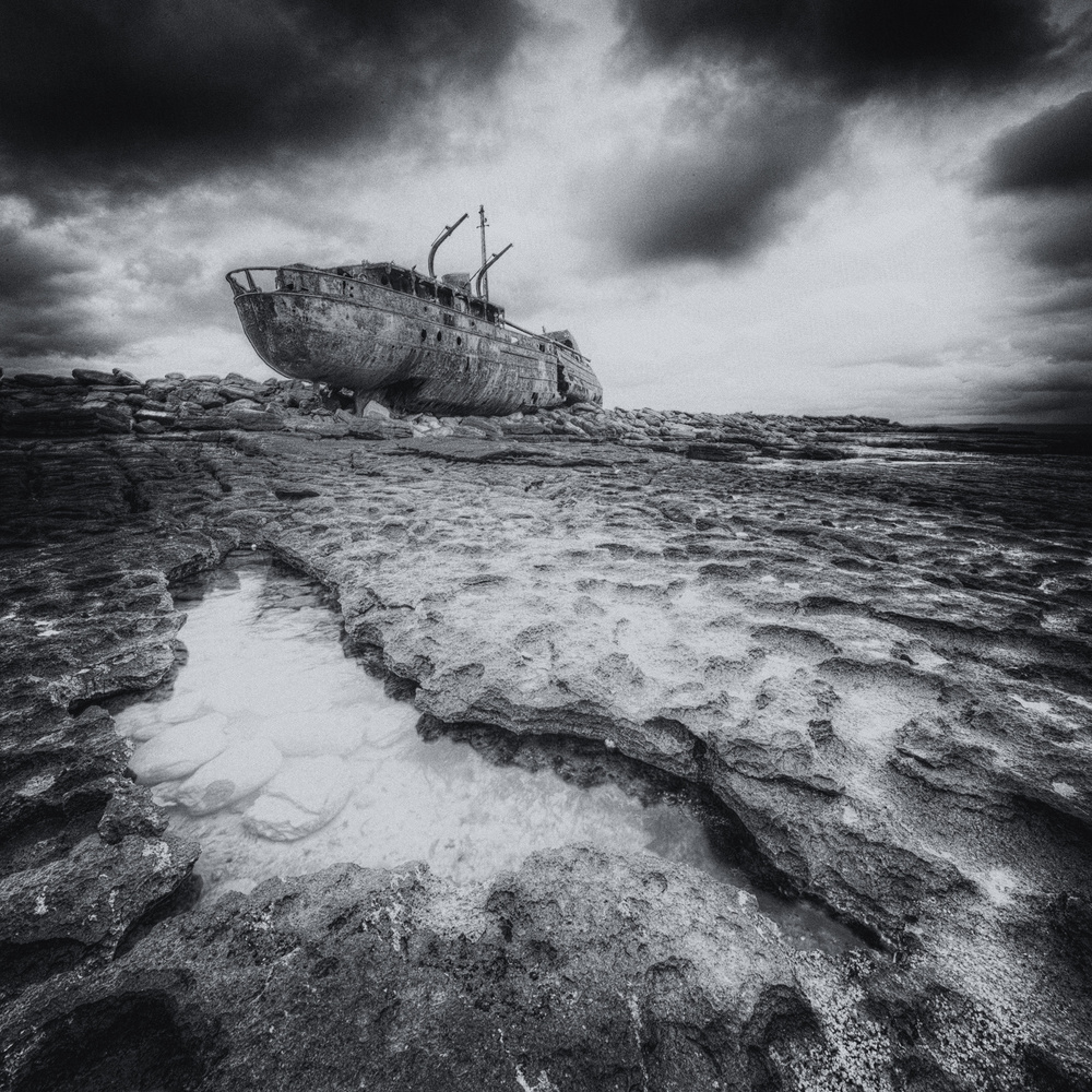 Abandoned Shipwrecked Vessel by Thomas Siegel — canvas wall art