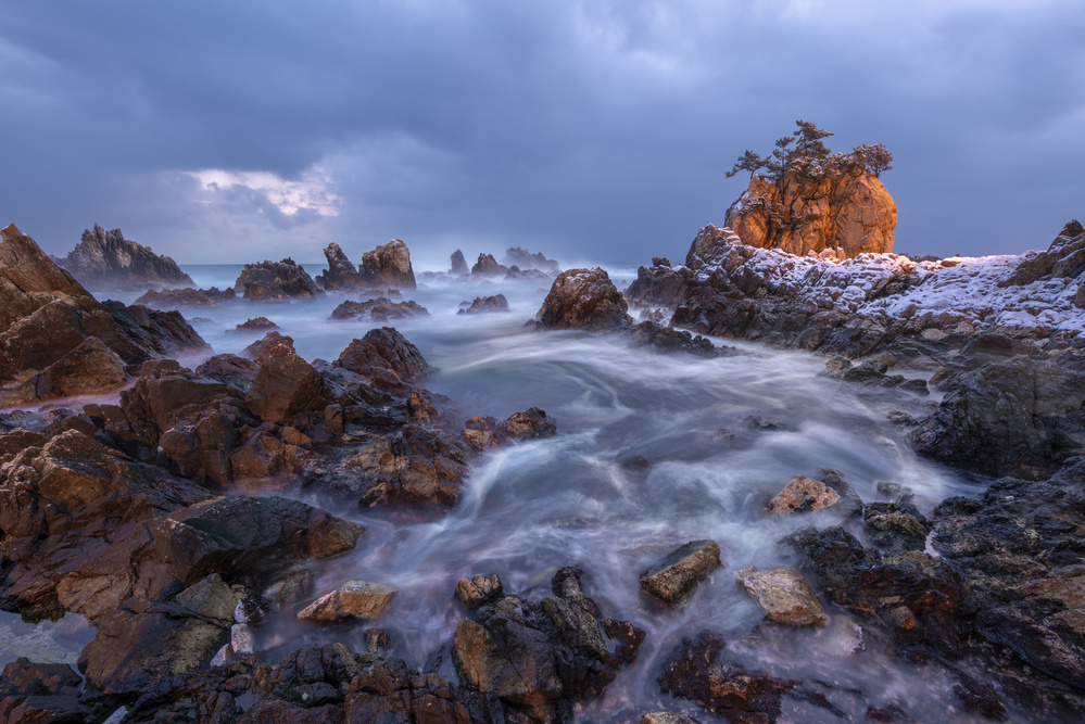 Winter Coastal Glow by Jaeyoun Ryu — canvas wall art